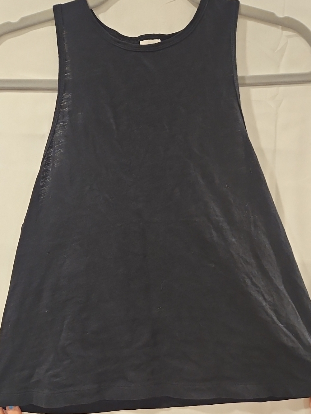 PINK Victoria's Secret Black Relaxed Muscle Tank